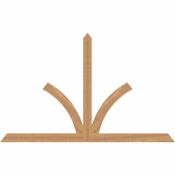 Ekena Millwork Richland Timber Gable Bracket, Western Red Cedar, 72"W x 45"H x 1 1/2"D x 3 1/2"F, 15/12 Pitch GBW072X45X0204RIC00SWR - main
